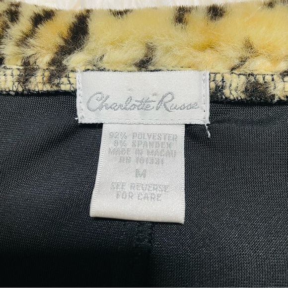 Y2K Charlotte Russe Faux Fur Trim Velvet Jacket Duster - Picture 5 of 10